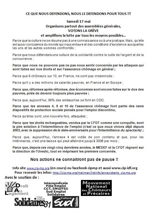 Tract appel 27 mai